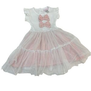 Little Lass bow tutu dress size 4T